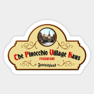 Pinocchio Village Haus Sticker